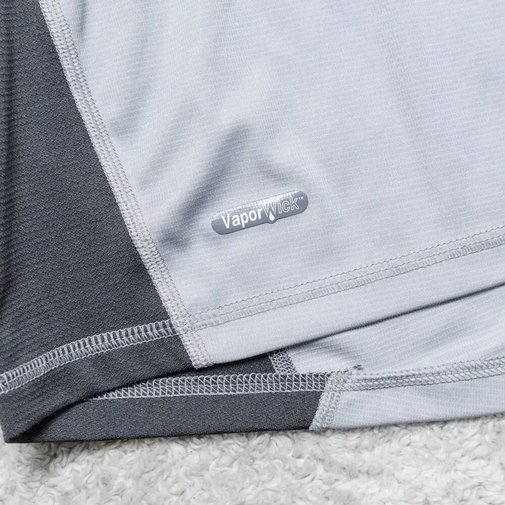 The North Face VaporWick Gray Black Long Sleeve Pullover Tshirt Mens Size L